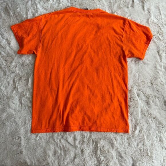 Thrasher Magazine bright orange unisex graphic tee with island theme - Picture 3 of 6